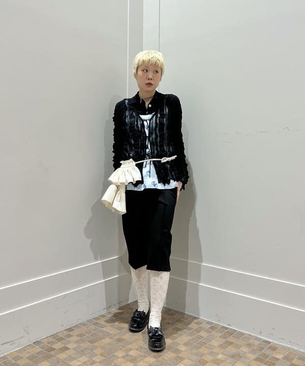 あさひさんの「BEAMS WOMEN｜メッシュ ストライプ カーディガン」を使ったコーディネート