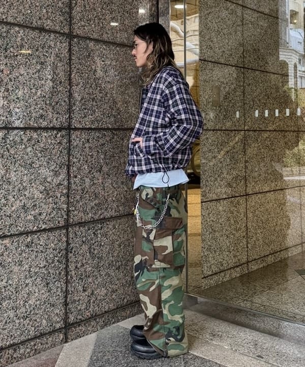 Ryohei Takataさんの「BEAMS WOMEN｜チェック ジップ ブルゾン」を使ったコーディネート