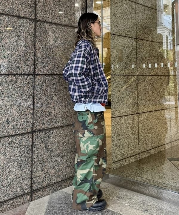 Ryohei Takataさんの「BEAMS WOMEN｜チェック ジップ ブルゾン」を使ったコーディネート