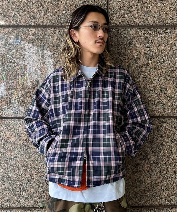 Ryohei Takataさんの「BEAMS WOMEN｜チェック ジップ ブルゾン」を使ったコーディネート