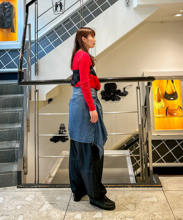marieさんの「BEAMS WOMEN｜maturely / ブリーチ ストラップ ロングスリーブ」を使ったコーディネート
