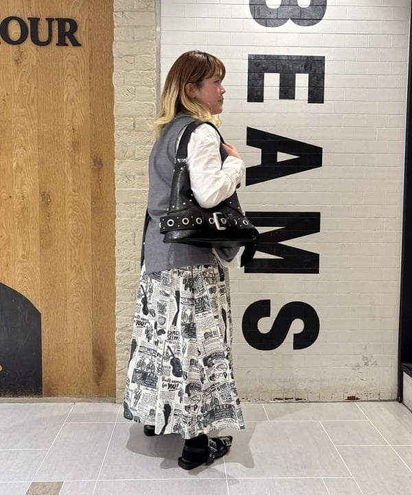 大石彩可さんの「BEAMS WOMEN｜スタッズ ベルト バッグ」を使ったコーディネート