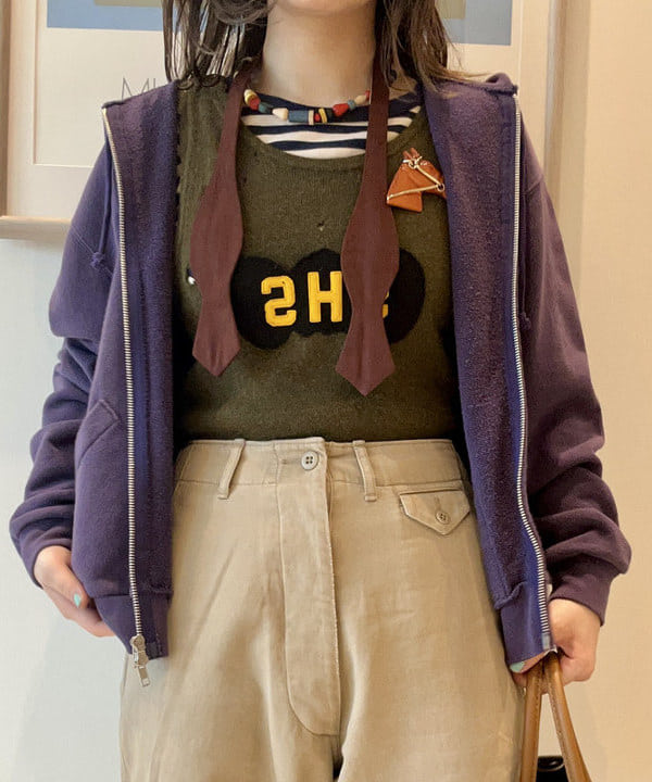 ナツハさんの「BEAMS WOMEN｜【別注】L.L.Bean / Deep Bottom Leather Handle Zip Tote Mini」を使ったコーディネート