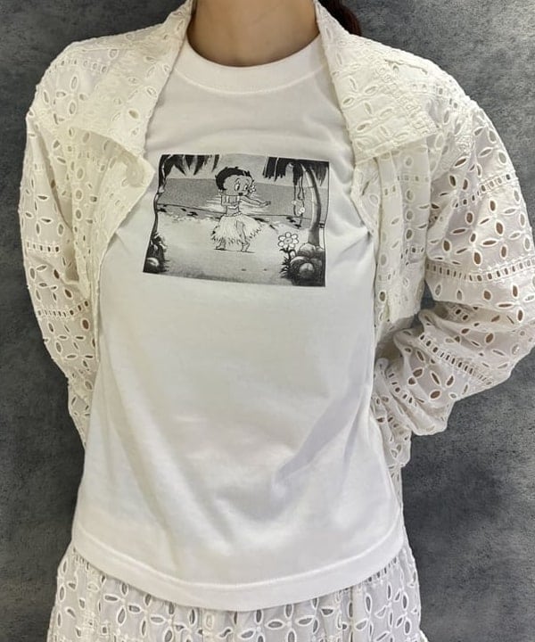 ササキさんの「BEAMS WOMEN｜Betty Boop(TM) / Hula Tシャツ」を使ったコーディネート