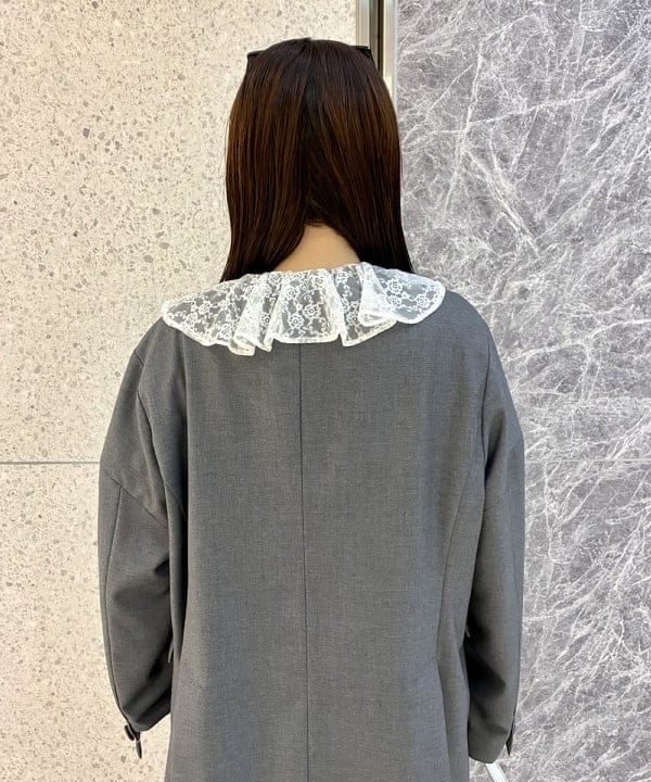 カタヤマ アヤさんの「BEAMS WOMEN｜ノーカラー ビッグ ジャケット」を使ったコーディネート