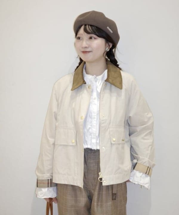 Joさんの「BEAMS WOMEN｜Barbour / MEDLAND ジャケット」を使ったコーディネート