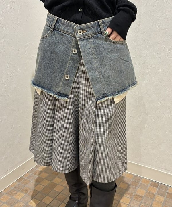 須賀さんの「BEAMS WOMEN｜シアー リブ ニット ポロ カーディガン」を使ったコーディネート