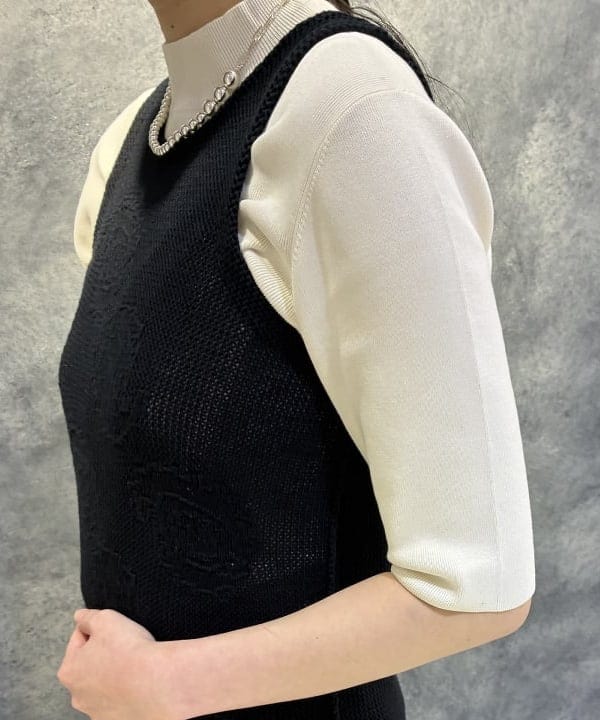 OSUMIさんの「BEAMS WOMEN｜シンプル モックネック ニット .M」を使ったコーディネート