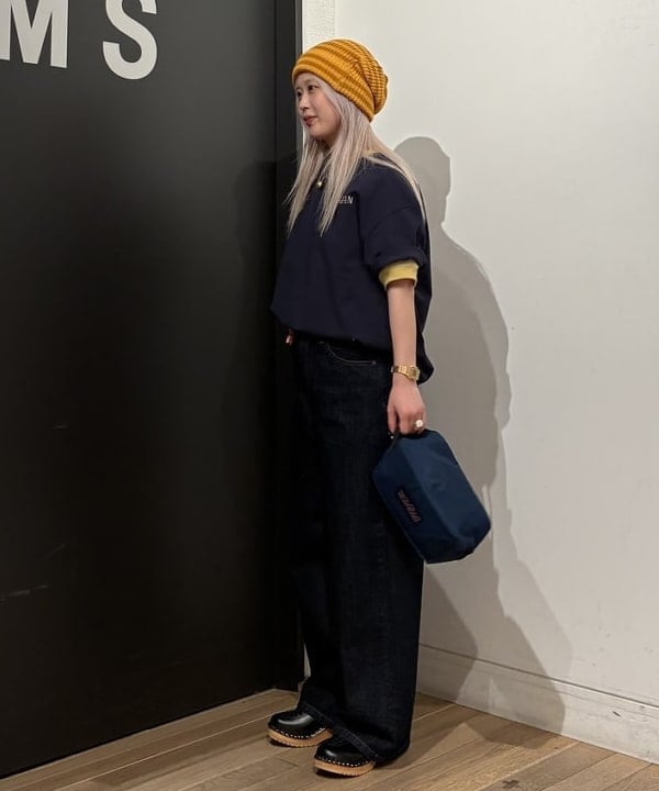 ando naoさんの「BEAMS WOMEN｜【別注】LEUCHTFEUER / 2トーン ボーダー ワッチキャップ」を使ったコーディネート