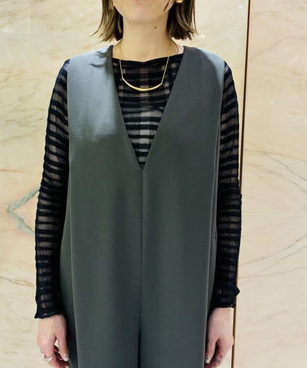 岩沢 珠代さんの「BEAMS WOMEN｜ギャバジン オールインワン」を使ったコーディネート