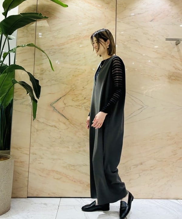 岩沢 珠代さんの「BEAMS WOMEN｜ギャバジン オールインワン」を使ったコーディネート