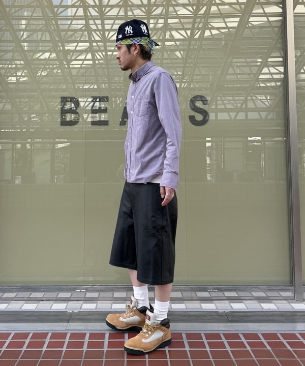 Lazzyさんの「カウレザー イージー ショートパンツ【ワイドストレートフィット】」を使ったコーディネート