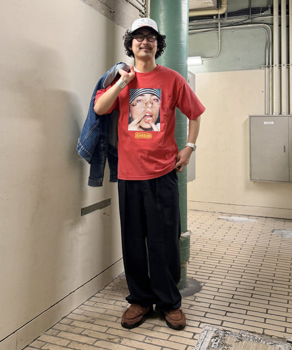 BAKU(東江 漠)さんの「BEAMS WOMEN｜ワイドストレート 2プリーツ  スラックス」を使ったコーディネート