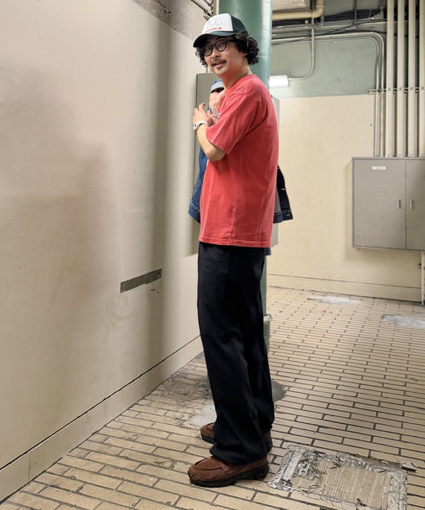 BAKU(東江 漠)さんの「BEAMS WOMEN｜ワイドストレート 2プリーツ  スラックス」を使ったコーディネート