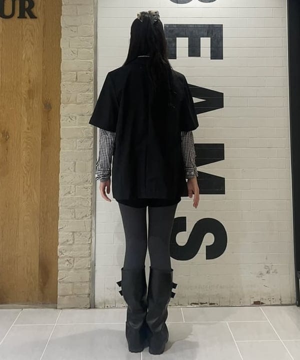 rinnaさんの「BEAMS WOMEN｜4ボタン ダブル ハーフスリーブ ジャケット 26SS」を使ったコーディネート