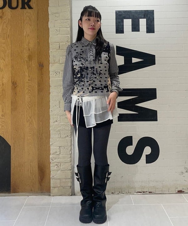 rinnaさんの「BEAMS WOMEN｜4ボタン ダブル ハーフスリーブ ジャケット 26SS」を使ったコーディネート