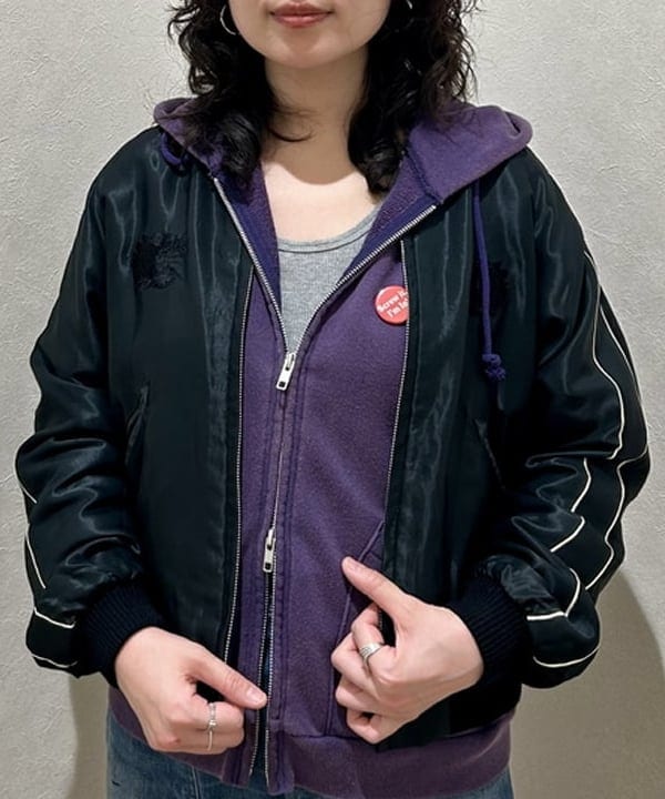 Sakiさんの「BEAMS WOMEN｜【別注】テーラー東洋 / 50th 50％ スカジャン」を使ったコーディネート