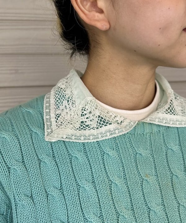 MATSUMOTO AMIさんの「BEAMS WOMEN｜ヴィンテージ レース ブラウス」を使ったコーディネート