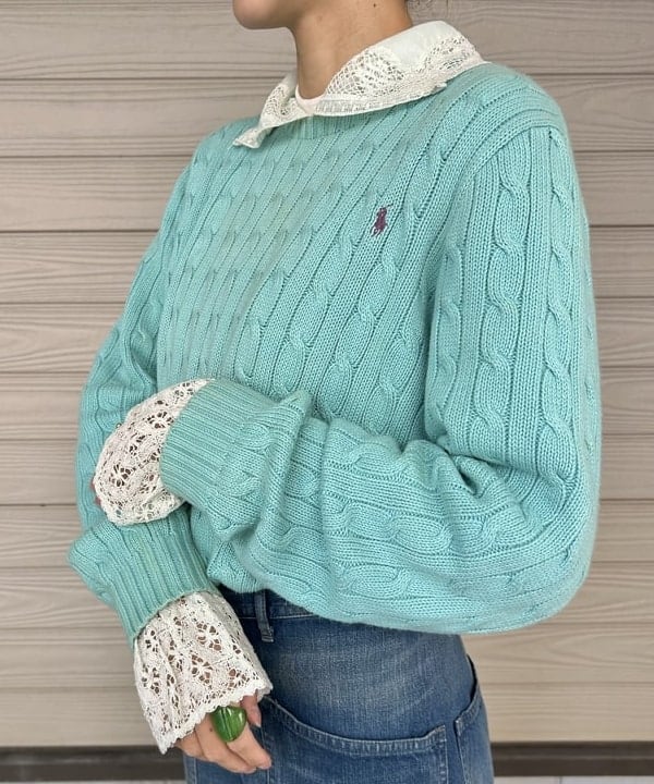 MATSUMOTO AMIさんの「BEAMS WOMEN｜ヴィンテージ レース ブラウス」を使ったコーディネート