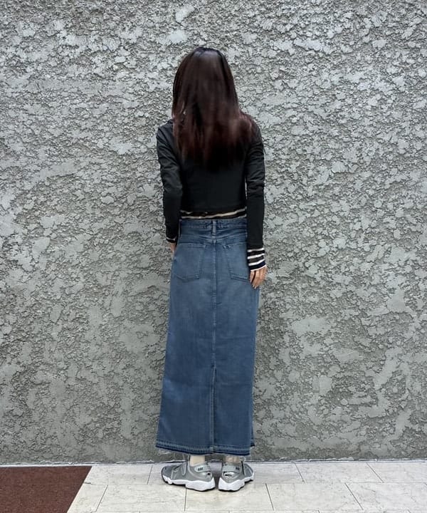 ササキさんの「BEAMS WOMEN｜ORCIVAL / シースルー ボーダー ロングスリーブ カットソー」を使ったコーディネート