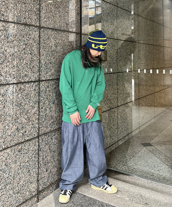 菊田 悠さんの「BEAMS WOMEN｜【別注】Champion / Rugger Shirt」を使ったコーディネート