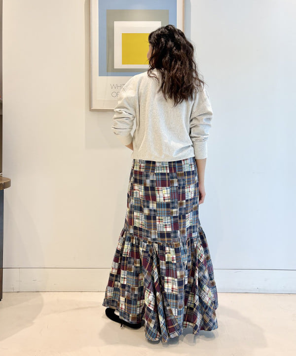 おのすさんの「BEAMS WOMEN｜【別注】Champion / ボーイ リバースウィーブ(R) クルー」を使ったコーディネート