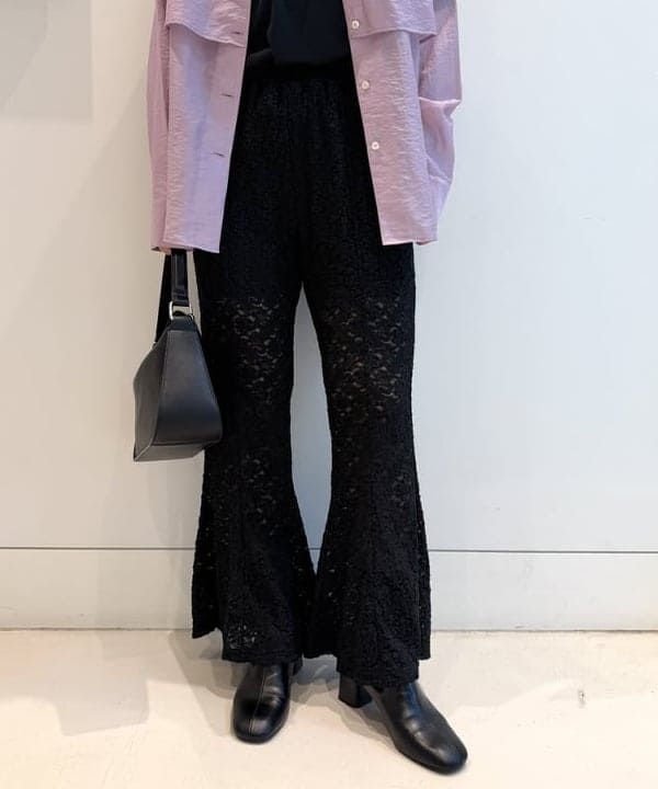 松本 佳菜子さんの「BEAMS WOMEN｜【別注】DANTON / インナー Tシャツ」を使ったコーディネート