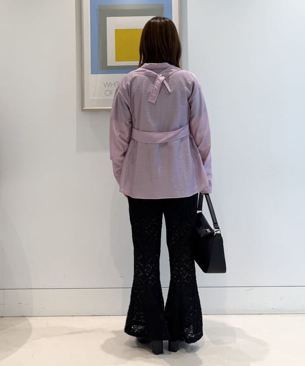 松本 佳菜子さんの「BEAMS WOMEN｜【別注】DANTON / インナー Tシャツ」を使ったコーディネート