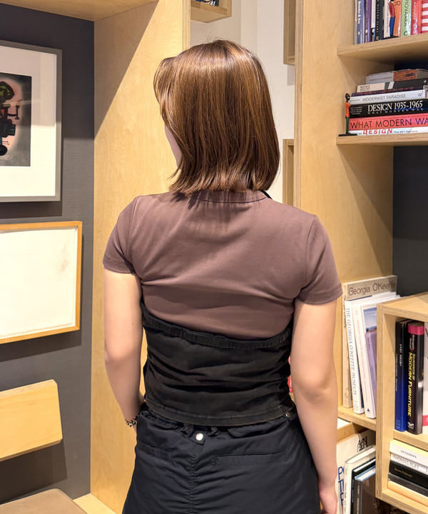 松本 佳菜子さんの「BEAMS WOMEN｜【別注】PICCADILLY / リブ Tシャツ」を使ったコーディネート