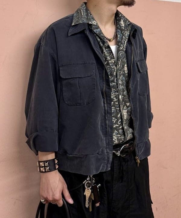 山本 泰紀さんの「BEAMS WOMEN｜Open Collar Block Print」を使ったコーディネート