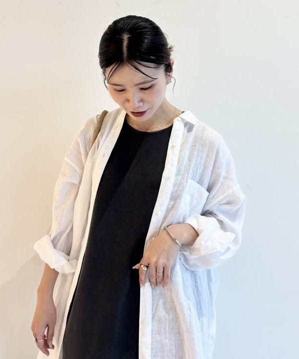 AONO SHIKAMAさんの「BEAMS WOMEN｜ビーチサイド シャツ .M」を使ったコーディネート