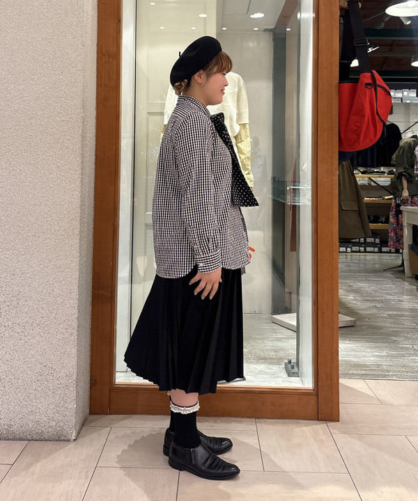 大石彩可さんの「BEAMS WOMEN｜ロゴ ベレー」を使ったコーディネート