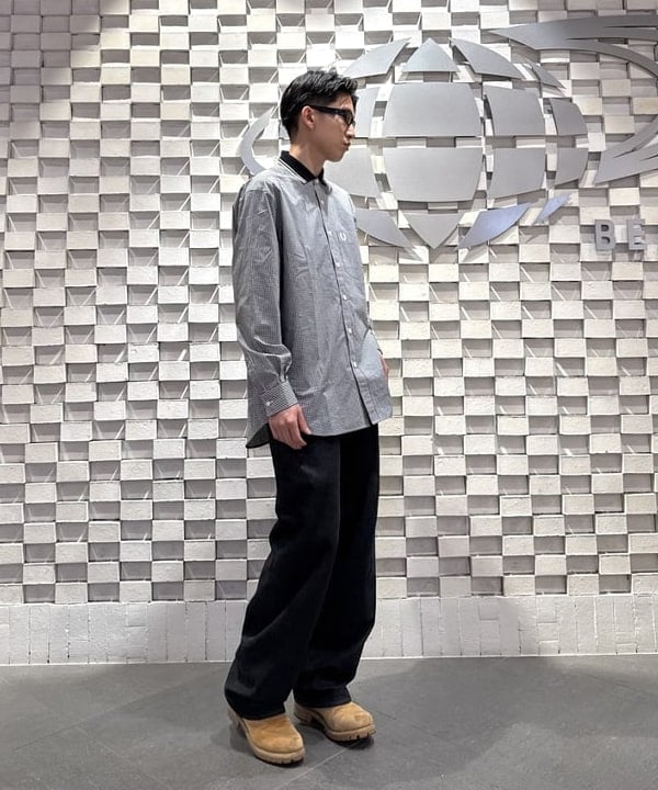 Yutoさんの「BEAMS WOMEN｜【別注】FRED PERRY / リブカラー シャツ」を使ったコーディネート