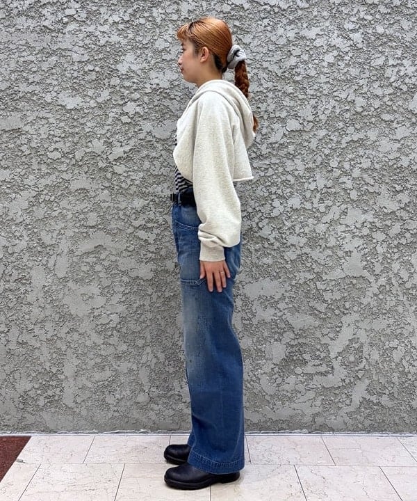 たぐみさんの「BEAMS WOMEN｜スウェット ボレロ」を使ったコーディネート