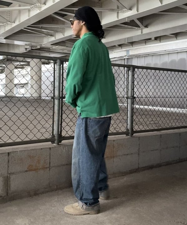 NADEL ナデールさんの「BEAMS WOMEN｜【別注】Champion / Rugger Shirt」を使ったコーディネート