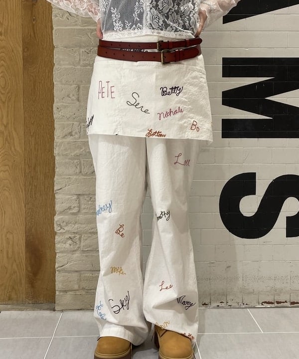 rinnaさんの「BEAMS WOMEN｜エンブロ エプロン パンツ」を使ったコーディネート