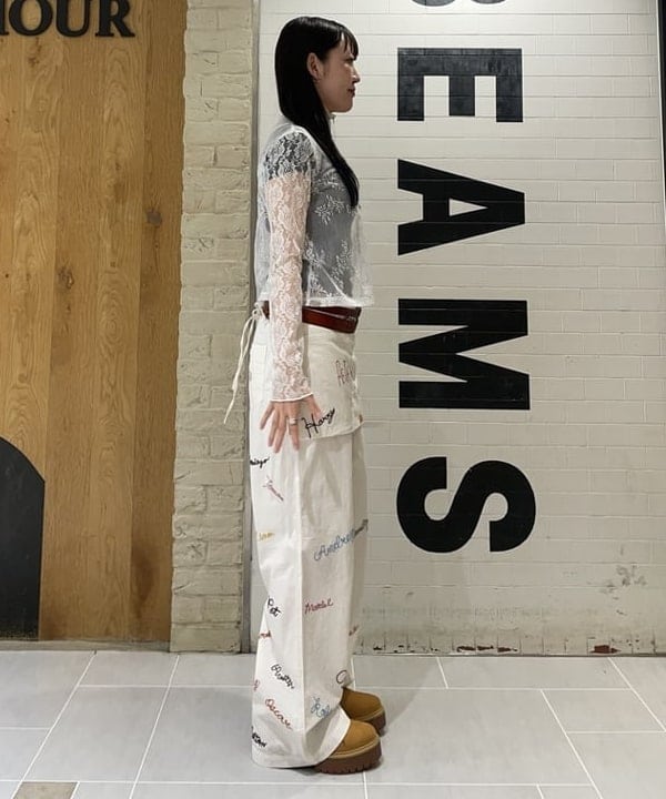 rinnaさんの「BEAMS WOMEN｜エンブロ エプロン パンツ」を使ったコーディネート