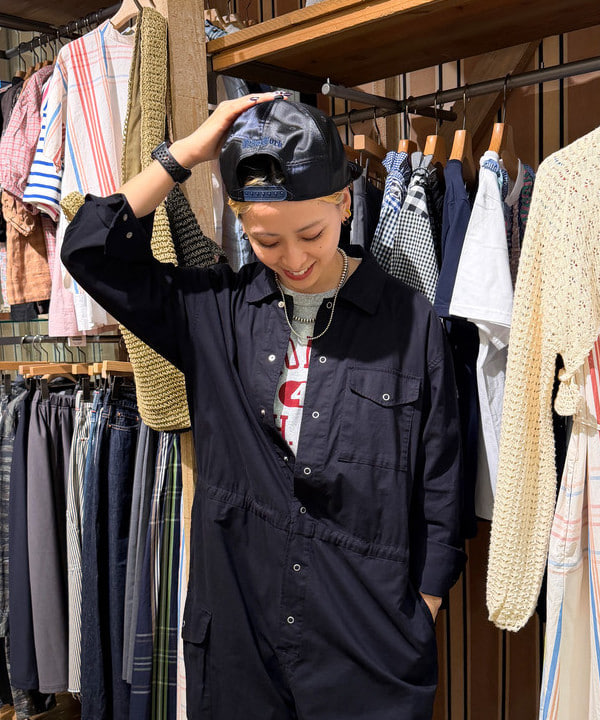 Heg.さんの「BEAMS WOMEN｜【別注】NEW ERA / LP 9FIFTY Satin Mix Patch MLB Cap」を使ったコーディネート