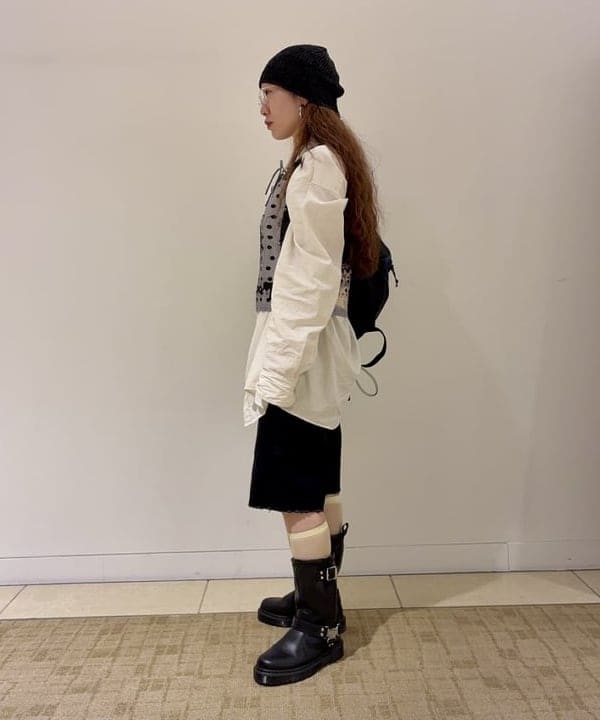 ハルキ　モモナさんの「BEAMS WOMEN｜upper hights / THE LIAMSHT デニム ショートパンツ」を使ったコーディネート