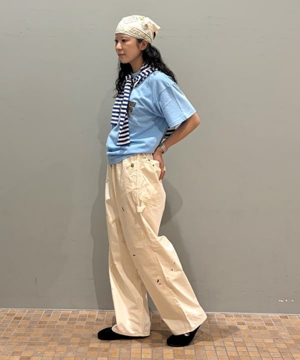 ばるたんさんの「BEAMS WOMEN｜【別注】Lee &times; maturely / リメイク ペインター パンツ」を使ったコーディネート