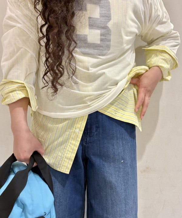 EMORIさんの「BEAMS WOMEN｜シアー ナンバリング フットボール」を使ったコーディネート