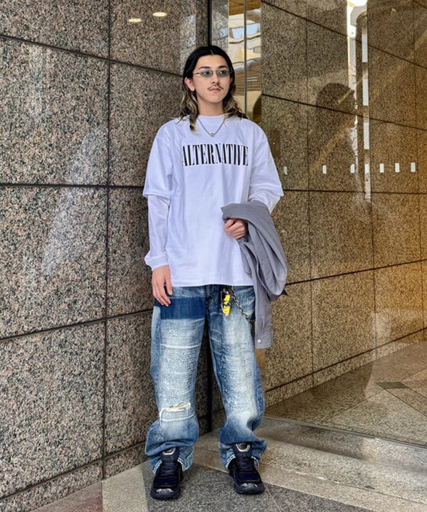 Ryohei Takataさんの「BEAMS WOMEN｜ショートレングス シアー コーチシャツ【ワイドショートフィット】」を使ったコーディネート