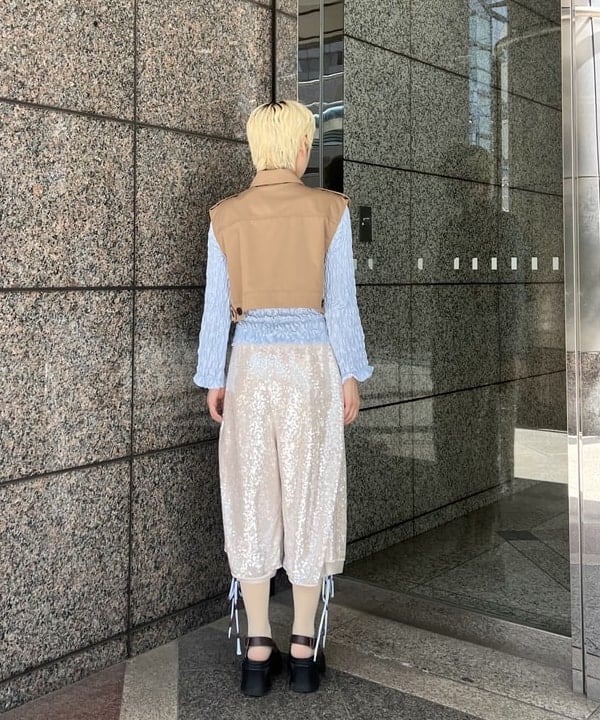 あさひさんの「BEAMS WOMEN｜BEAMS BOY / 樹脂 パール ロング ネックレス」を使ったコーディネート