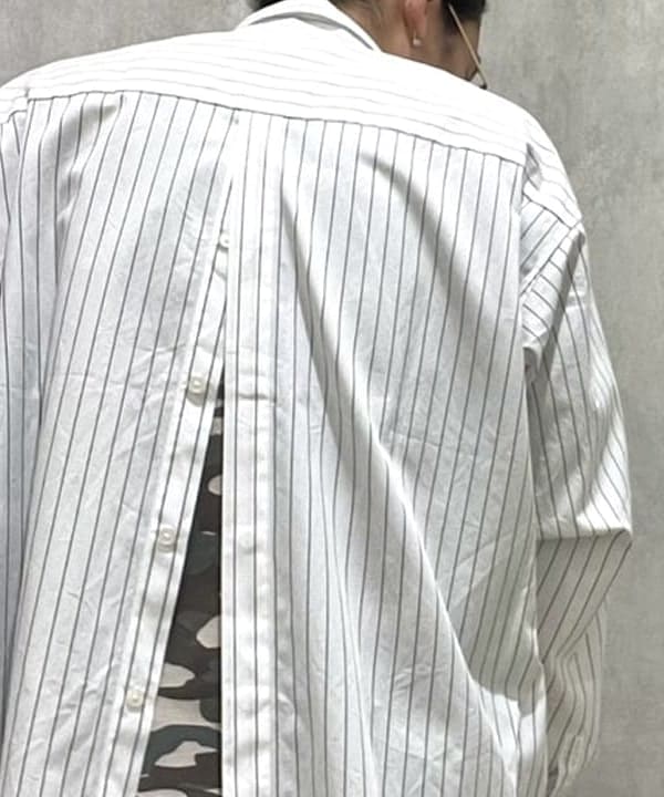 菊田 悠さんの「BEAMS WOMEN｜バックボタンシャツ」を使ったコーディネート