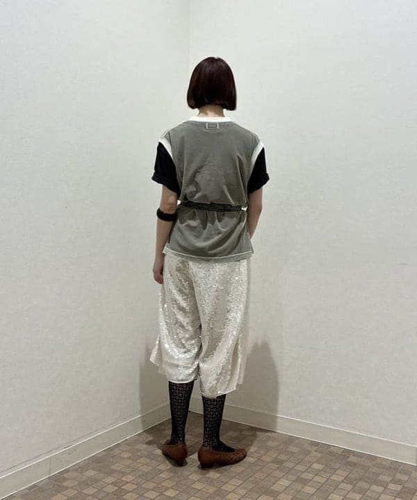 水野 萌香さんの「BEAMS WOMEN｜【別注】HEAR MY NAME &times; maturely / メモラブル プリント Tシャツ」を使ったコーディネート