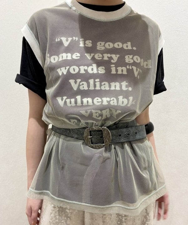 水野 萌香さんの「BEAMS WOMEN｜【別注】HEAR MY NAME &times; maturely / メモラブル プリント Tシャツ」を使ったコーディネート