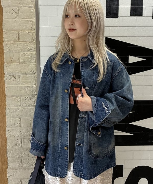 ando naoさんの「BEAMS WOMEN｜【別注】Lee &times; maturely / ヴィンテージ ロコ ジャケット」を使ったコーディネート