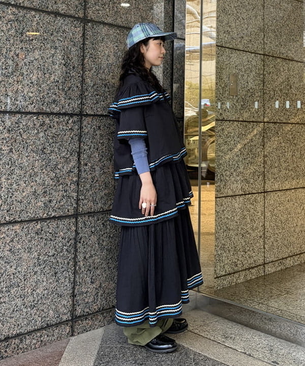 ばるたんさんの「BEAMS WOMEN｜【別注】trepied / ティアード ブラウス」を使ったコーディネート