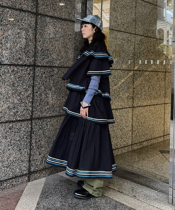 ばるたんさんの「BEAMS WOMEN｜【別注】trepied / ティアード ブラウス」を使ったコーディネート