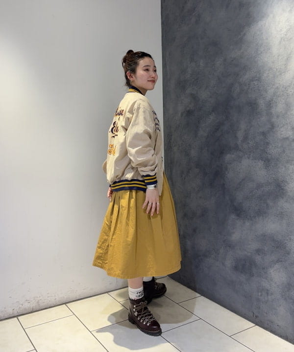 モモさんの「BEAMS WOMEN｜ボーダー バインダー ショートスリーブ Tシャツ」を使ったコーディネート